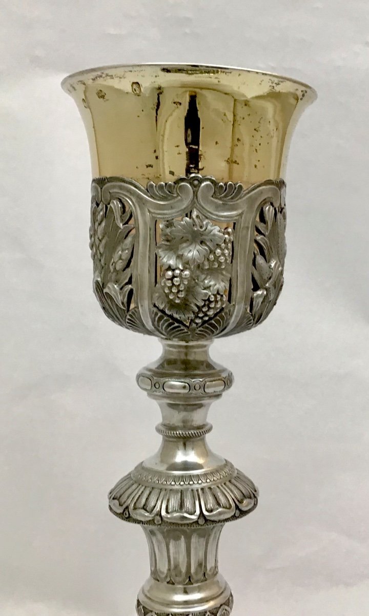 Charles X Chalice, Sterling Silver, France 1819-1839, Théodore Tonnelier-photo-7