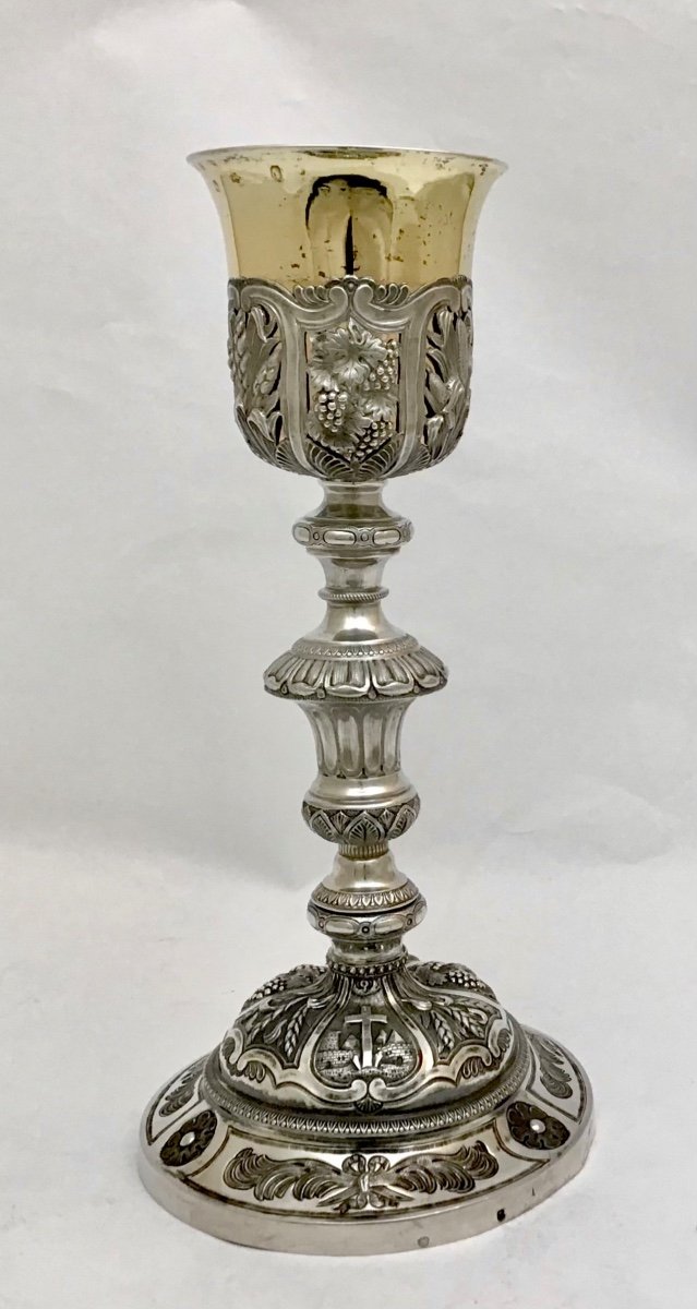 Charles X Chalice, Sterling Silver, France 1819-1839, Théodore Tonnelier-photo-8