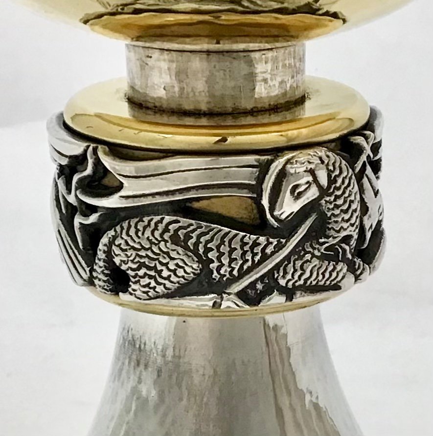 Art Deco Chalice, Sterling Silver, Circa 1930-40-photo-7