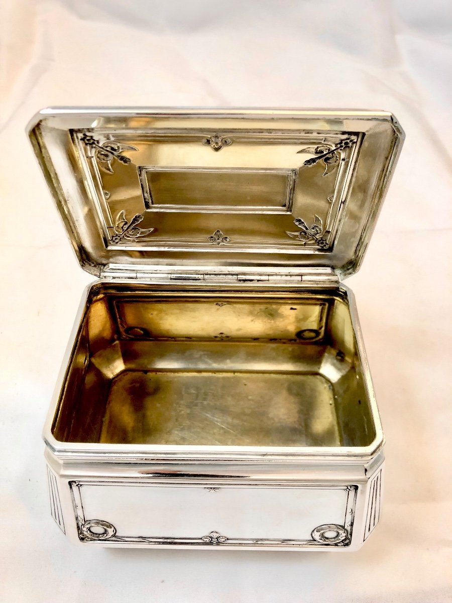 Warsaw 1920-30, Sterling Silver, Wladyslaw Hempel, Cookie Or Sugar Box-photo-2