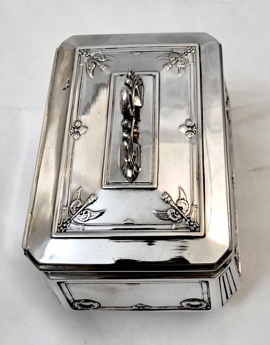 Warsaw 1920-30, Sterling Silver, Wladyslaw Hempel, Cookie Or Sugar Box-photo-2
