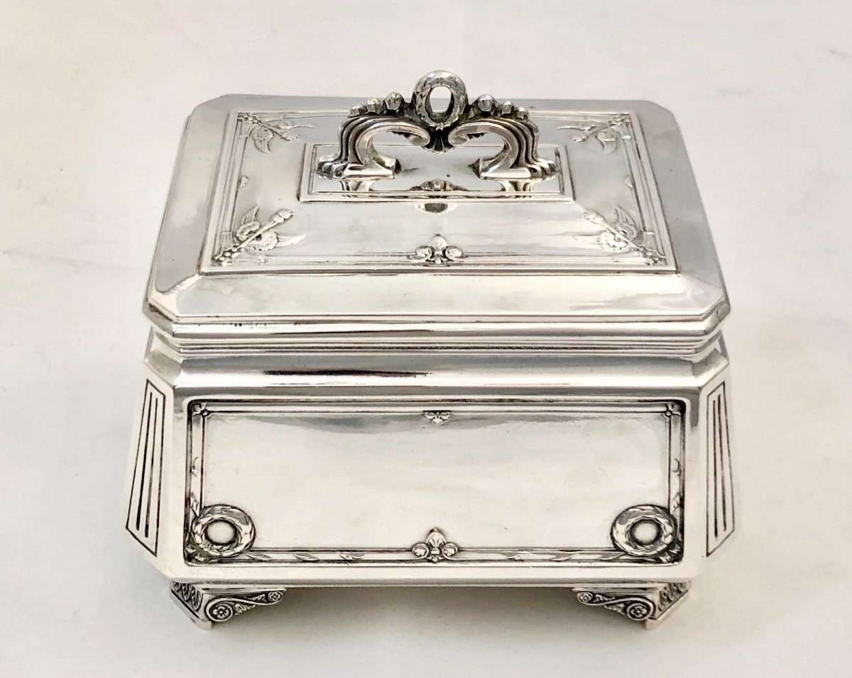 Warsaw 1920-30, Sterling Silver, Wladyslaw Hempel, Cookie Or Sugar Box-photo-5