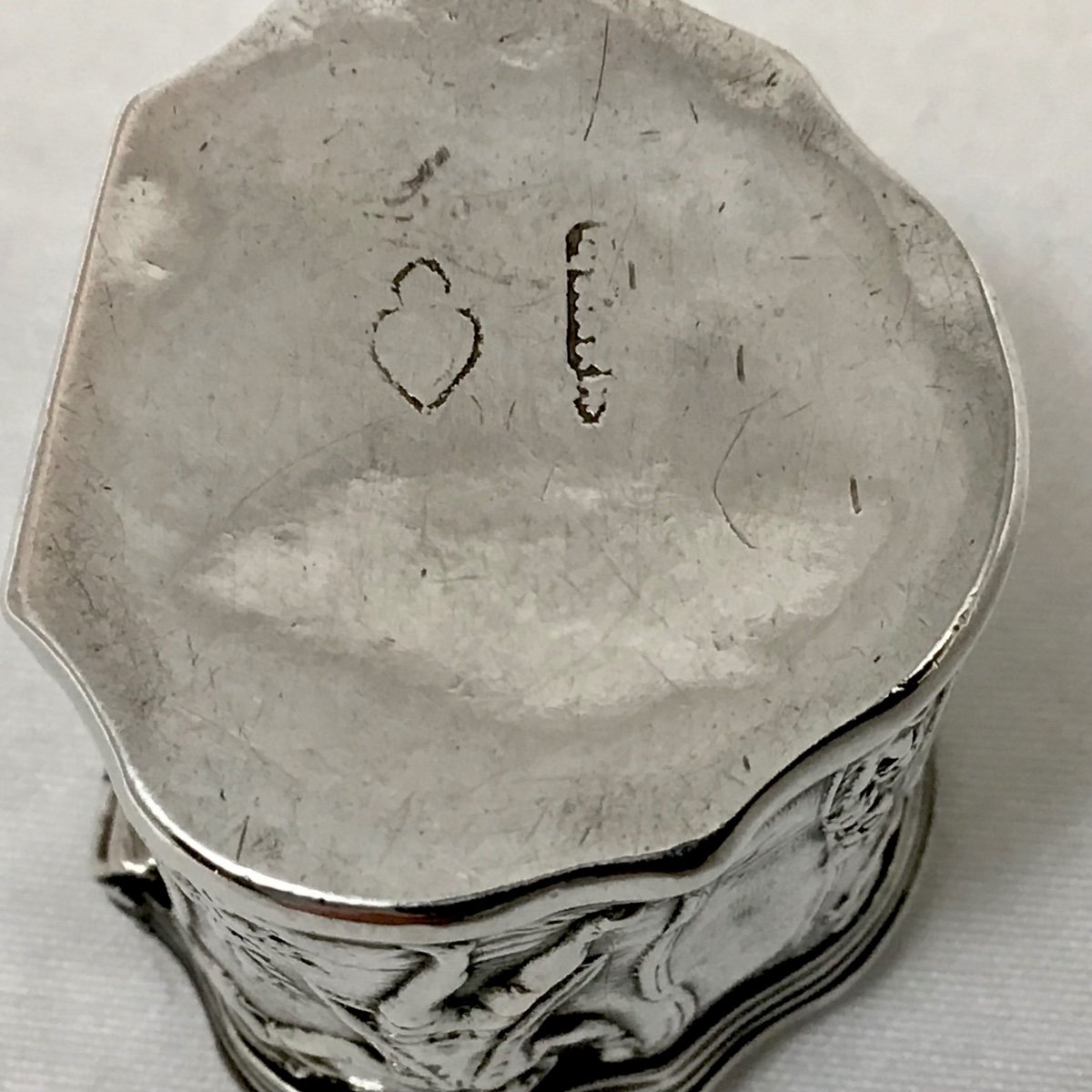Amsterdam Vers 1770, Boîte à Eau De Reine , Boîte à Mouche, Argent Massif -photo-2