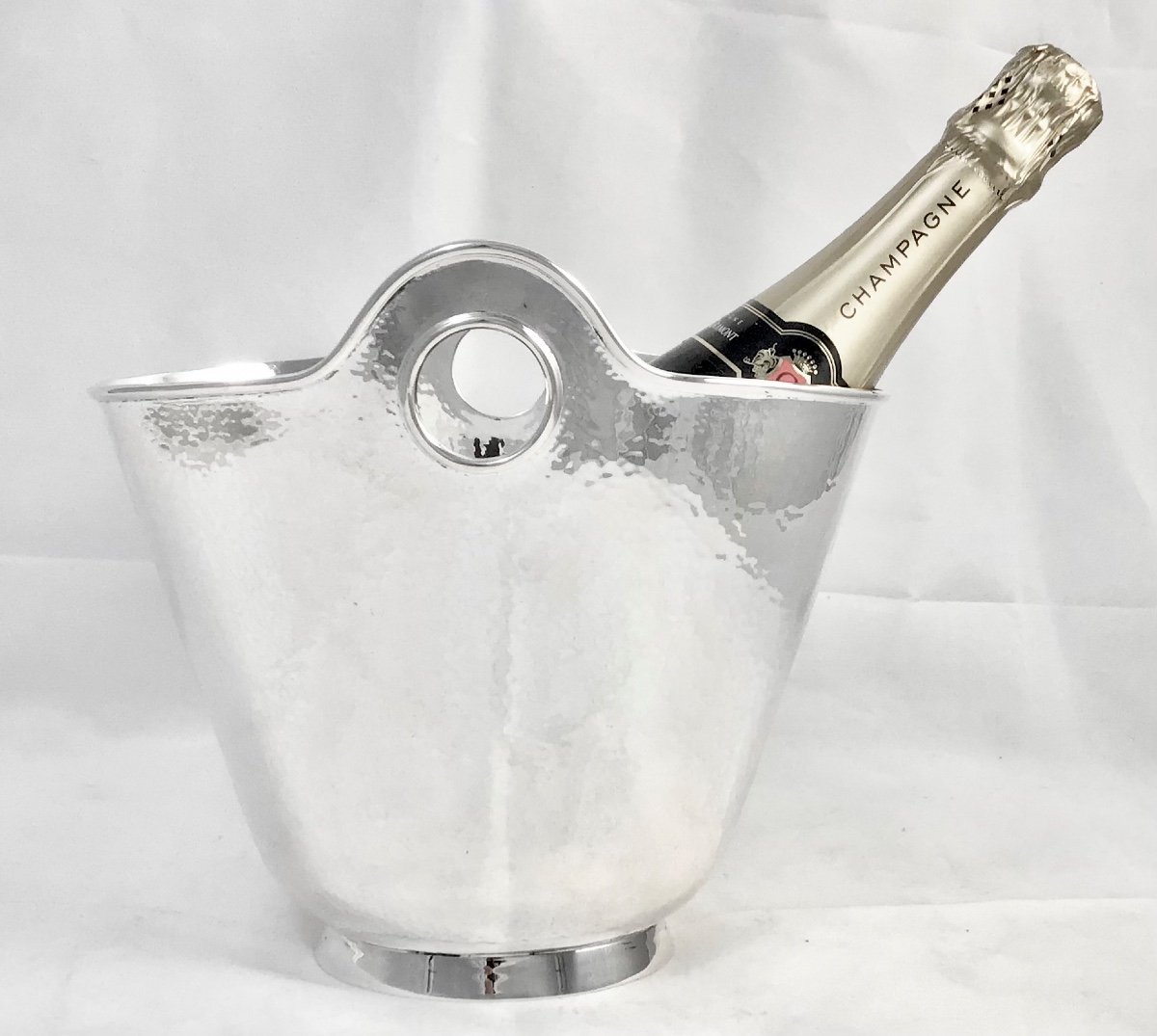 Sterling Silver, Fornari, Rome, Circa 1950-60, Champagne Bucket „cestello Da Champagne“-photo-8