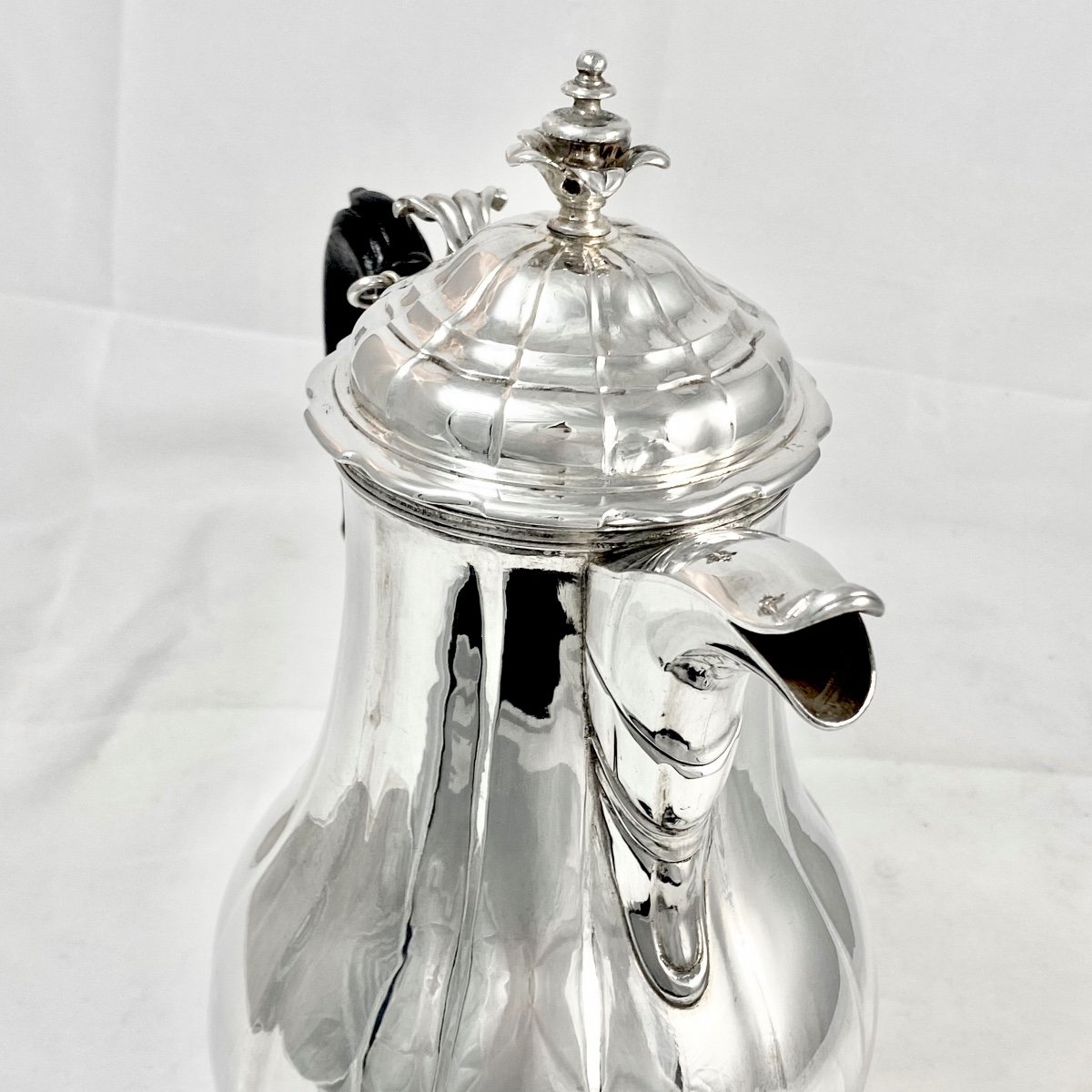  Mons 1753, Armoiries Barons De Beeckman, Argent Massif , Cafetière, Orfèvre C.L.Foncez-photo-4