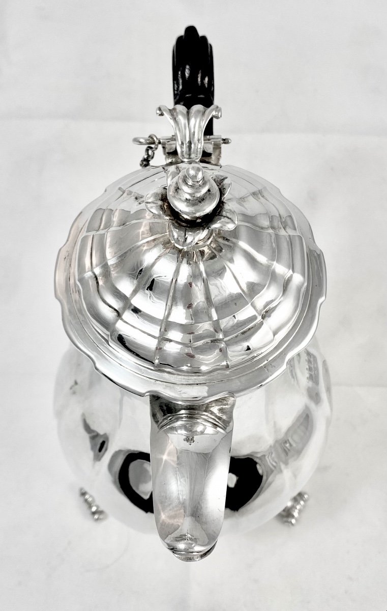  Mons 1753, Armoiries Barons De Beeckman, Argent Massif , Cafetière, Orfèvre C.L.Foncez-photo-5