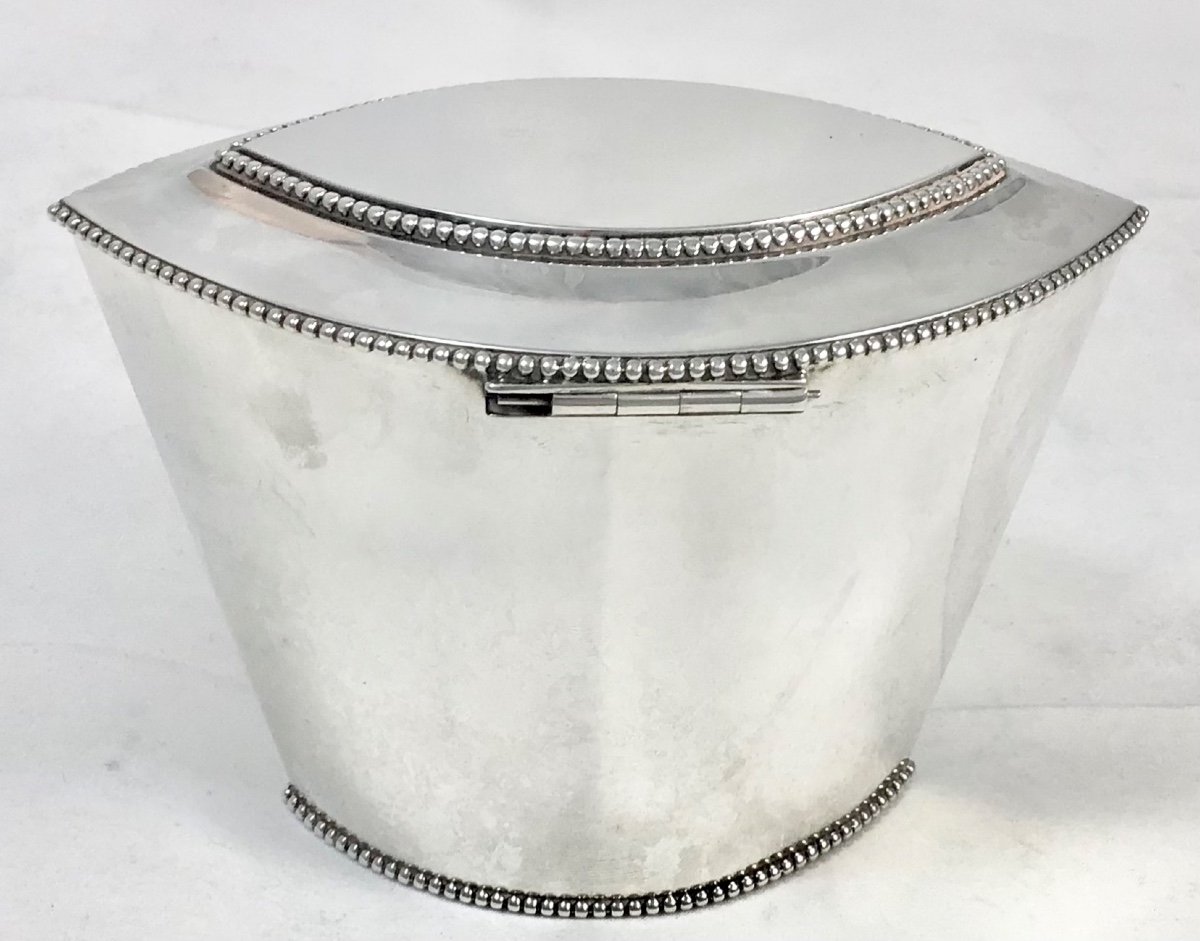 Amsterdam 1796, Sterling Silver Georgian Tea Caddy , Pieter Van Reidt-photo-1