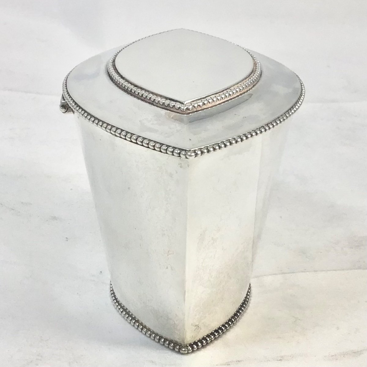 Amsterdam 1796, Sterling Silver Georgian Tea Caddy , Pieter Van Reidt-photo-2