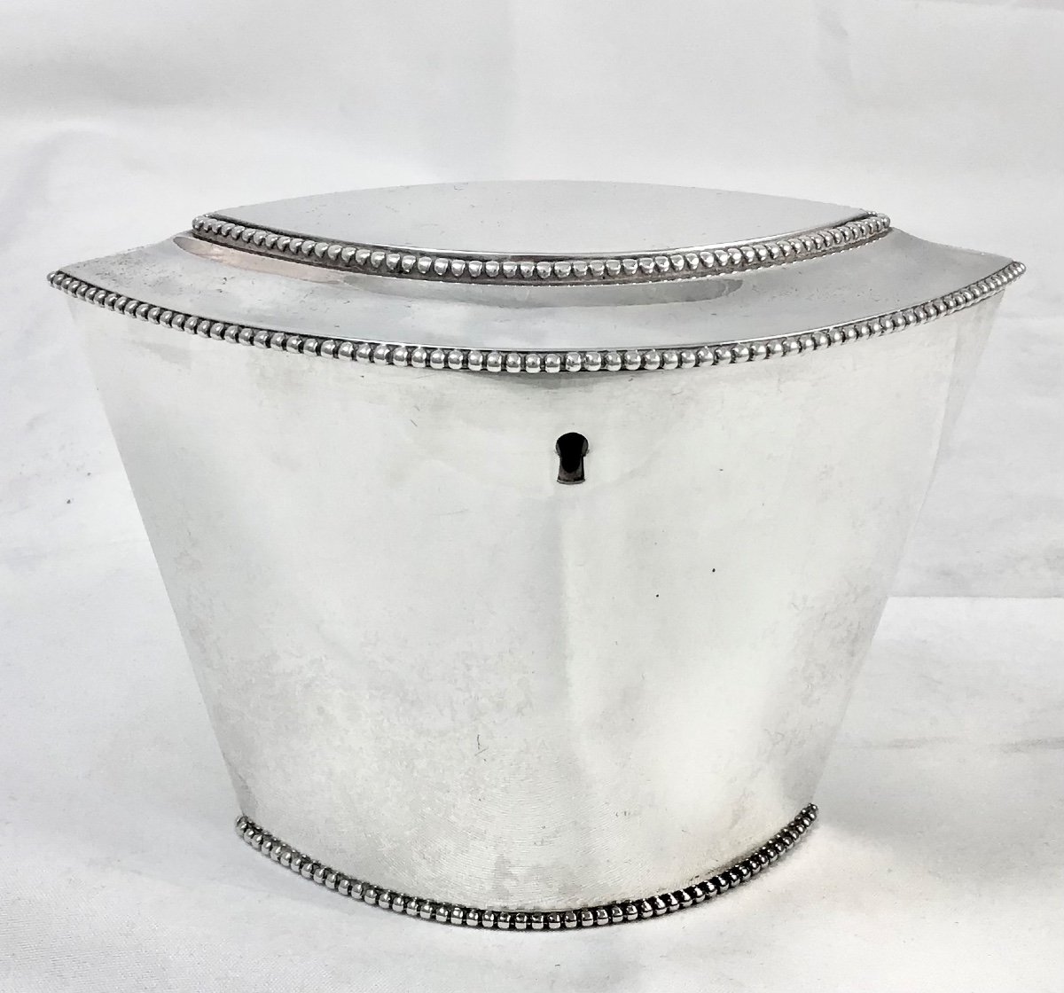 Amsterdam 1796, Sterling Silver Georgian Tea Caddy , Pieter Van Reidt-photo-5