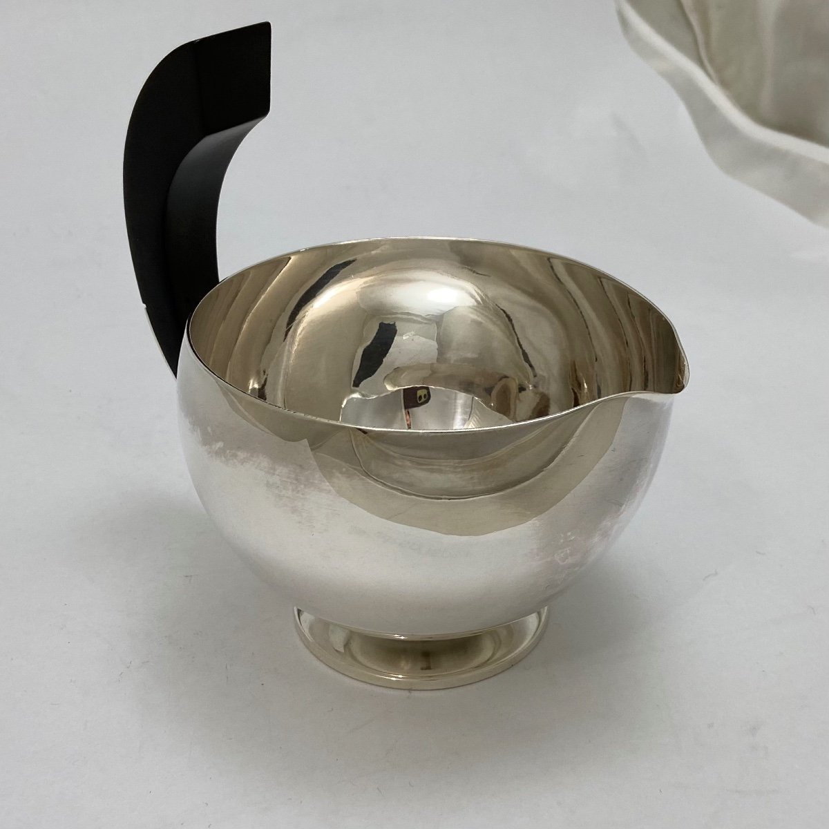 Saucière Art Déco N°686, Georg Jensen, Dessin De Harald Nielsen , Danemark Vers 1932 argent 925-photo-2
