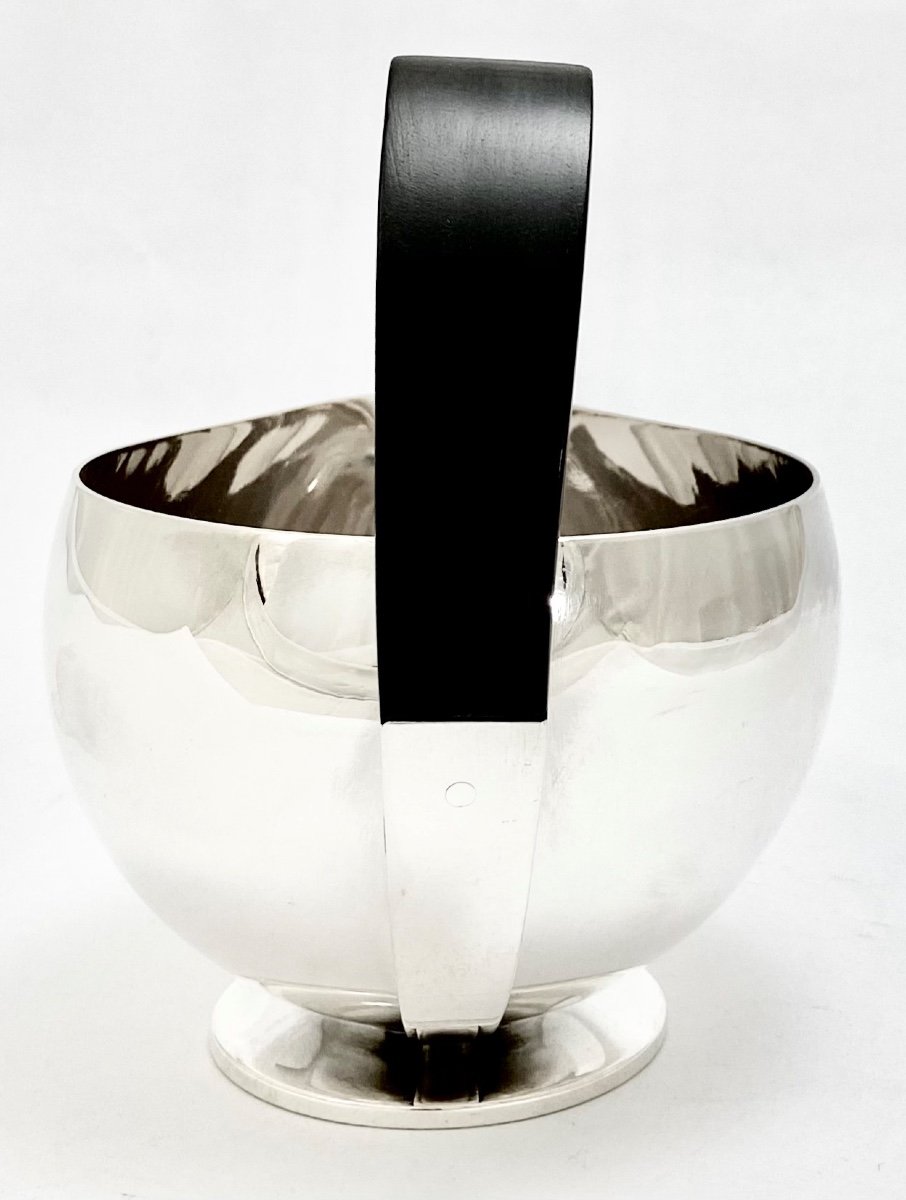 Saucière Art Déco N°686, Georg Jensen, Dessin De Harald Nielsen , Danemark Vers 1932 argent 925-photo-5