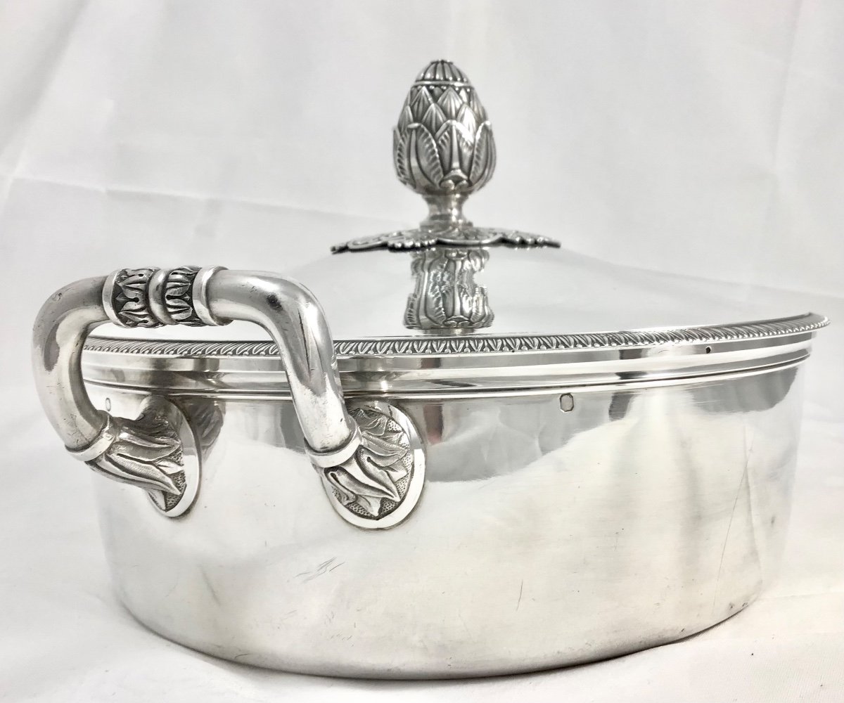 Vegetable Dish  Charles X, Paris 1819-38, Sterling Silver -photo-2