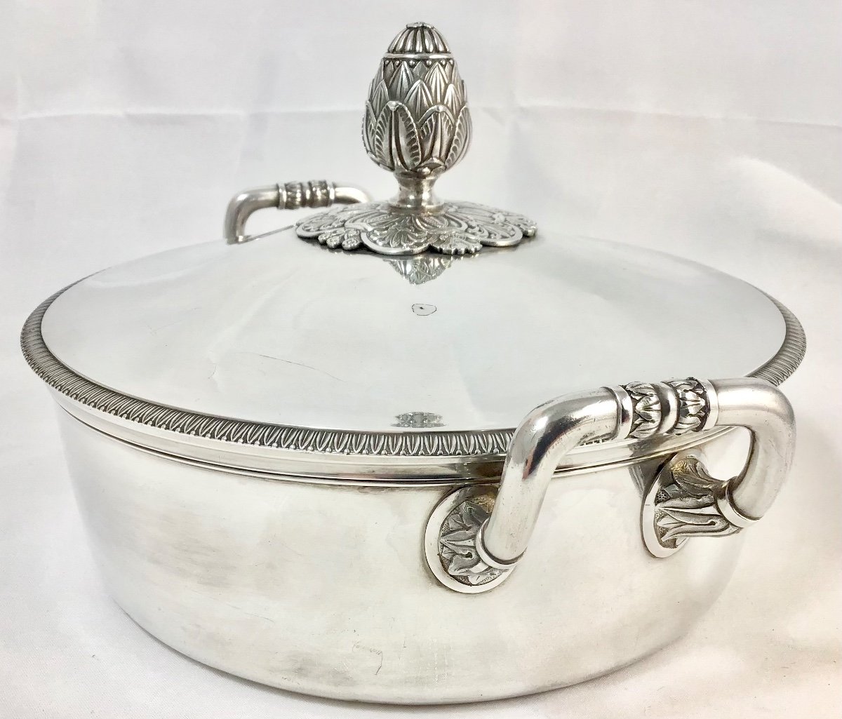 Vegetable Dish  Charles X, Paris 1819-38, Sterling Silver -photo-4