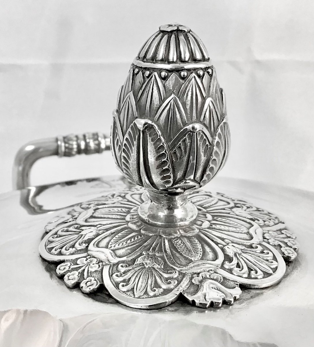 Vegetable Dish  Charles X, Paris 1819-38, Sterling Silver -photo-7