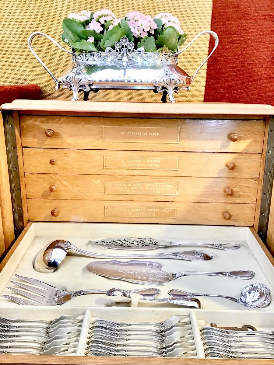 Ménagère 252 Pièces Art Nouveau Wolfers Pour 24 Personnes -photo-2