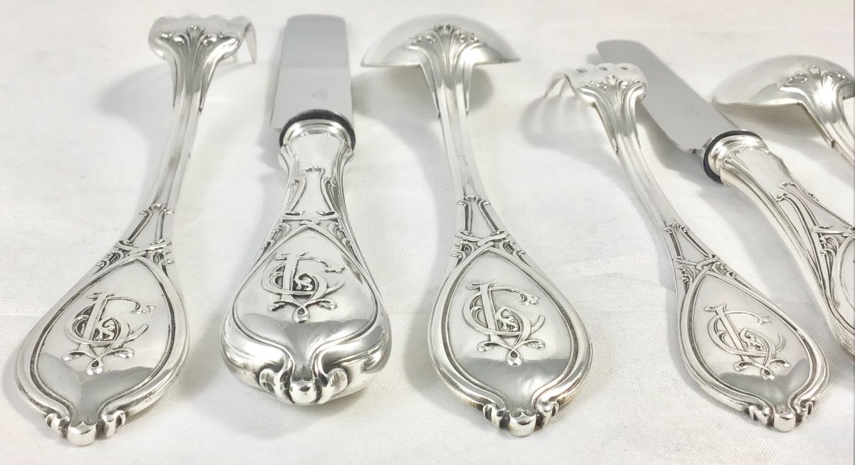 Ménagère 252 Pièces Art Nouveau Wolfers Pour 24 Personnes -photo-2