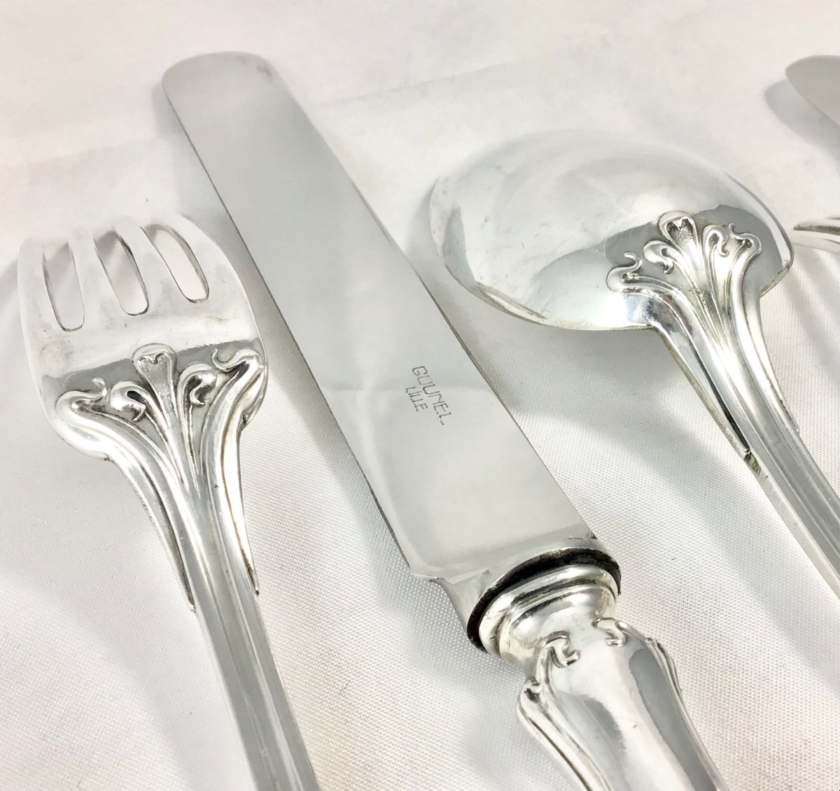 Ménagère 252 Pièces Art Nouveau Wolfers Pour 24 Personnes -photo-3