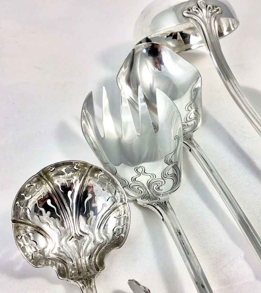 Ménagère 252 Pièces Art Nouveau Wolfers Pour 24 Personnes -photo-6