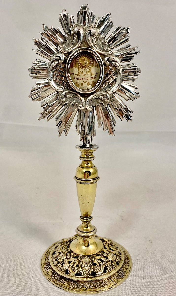 Reliquary Of Saint-donat Martyr, 18th Century, Sterling Silver, Southern Netherlands 