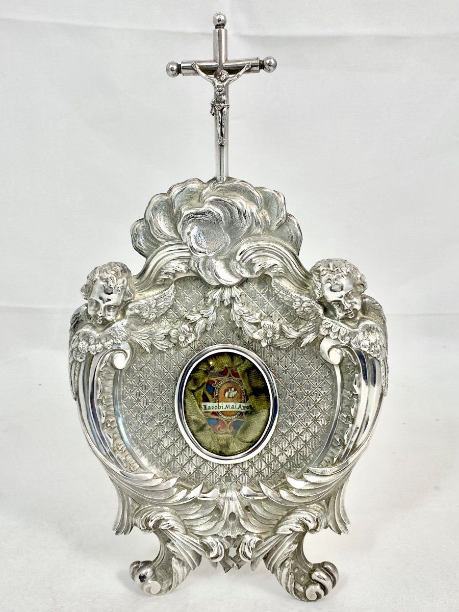 Reliquary, Saint James Major Apostle, Sterling Silver, Mechelen Around 1850, Mechelen, Grielens-photo-2