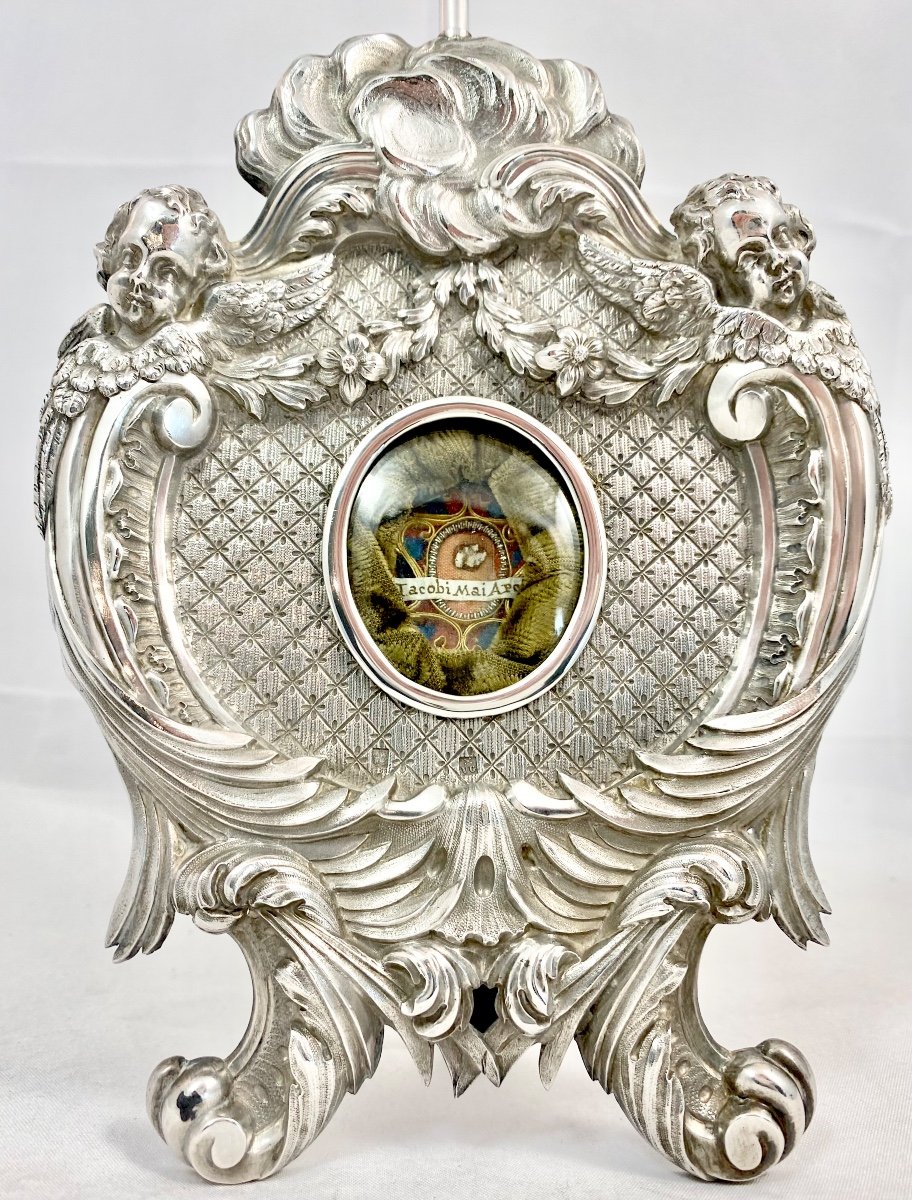 Reliquary, Saint James Major Apostle, Sterling Silver, Mechelen Around 1850, Mechelen, Grielens-photo-7
