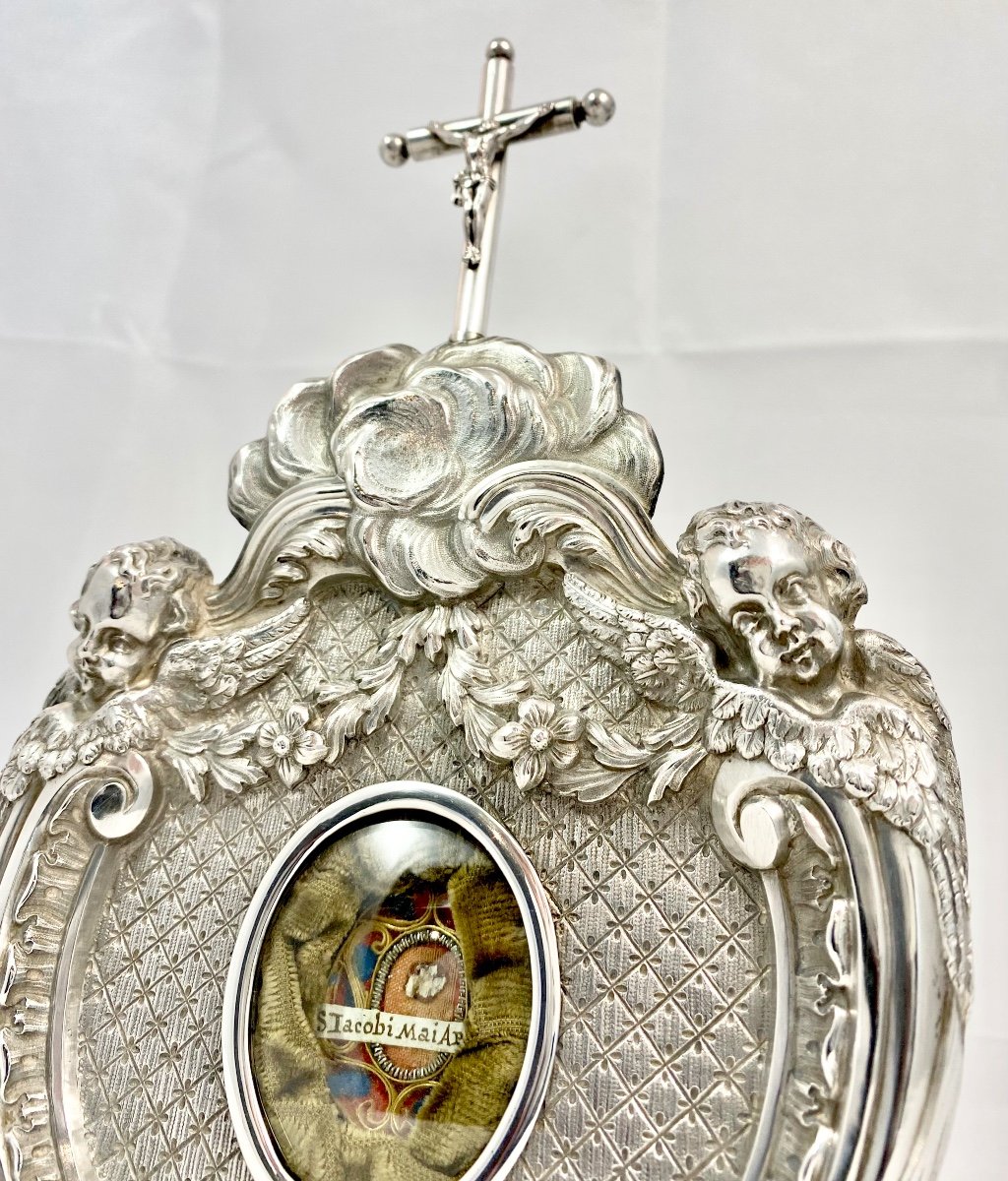 Reliquary, Saint James Major Apostle, Sterling Silver, Mechelen Around 1850, Mechelen, Grielens