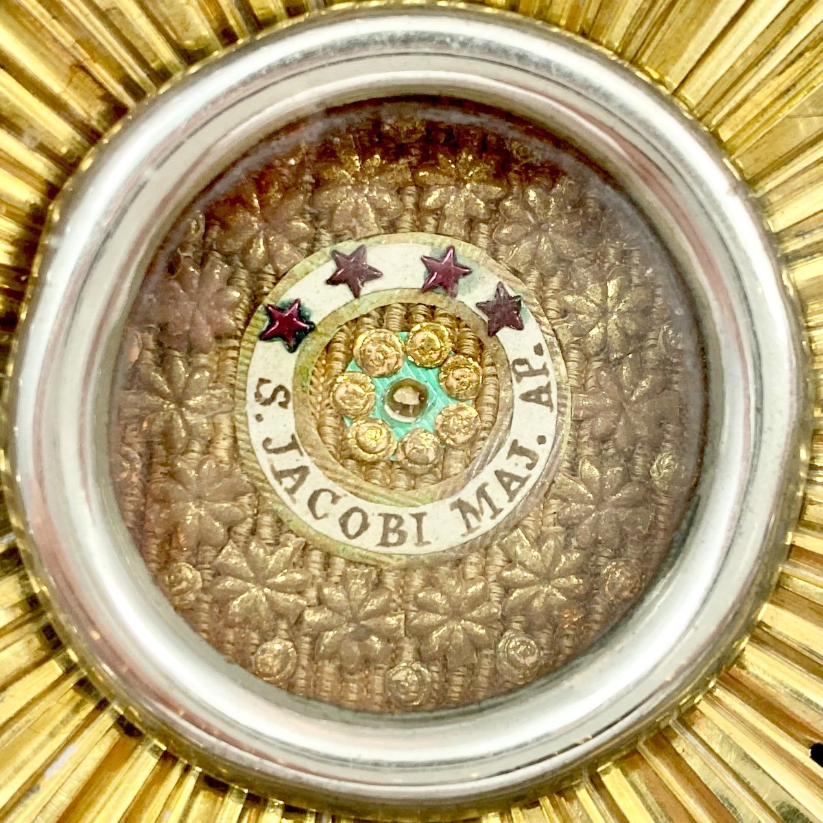 Reliquaire Osculatoire De Saint-Jacques Majeur, Argent Massif Et Vermeil, Anvers 1830-50,-photo-4