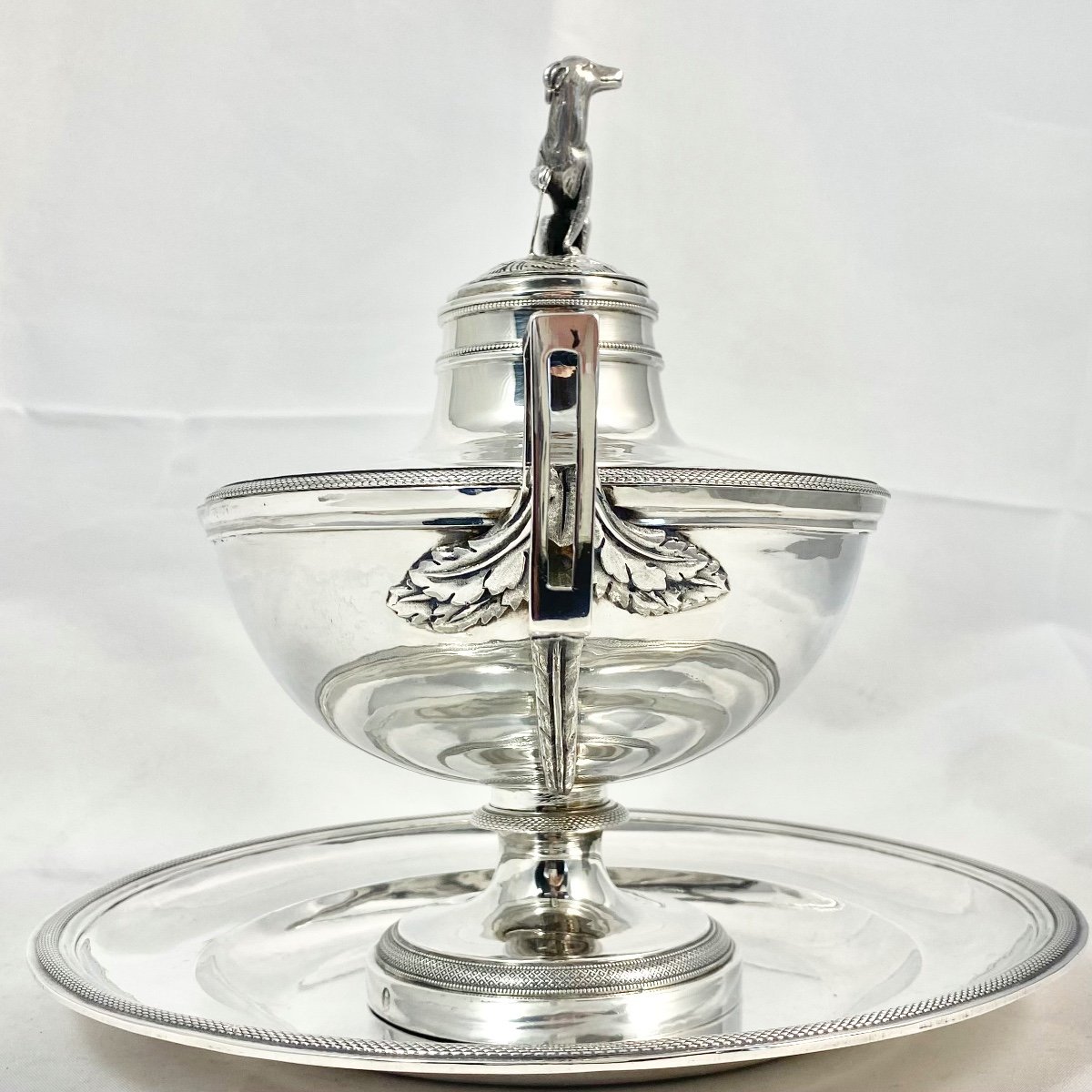 Paris 1798-1809, Sterling Silver, Bouillon Or Soup Tureen , Nicolas Richard Masson -photo-4