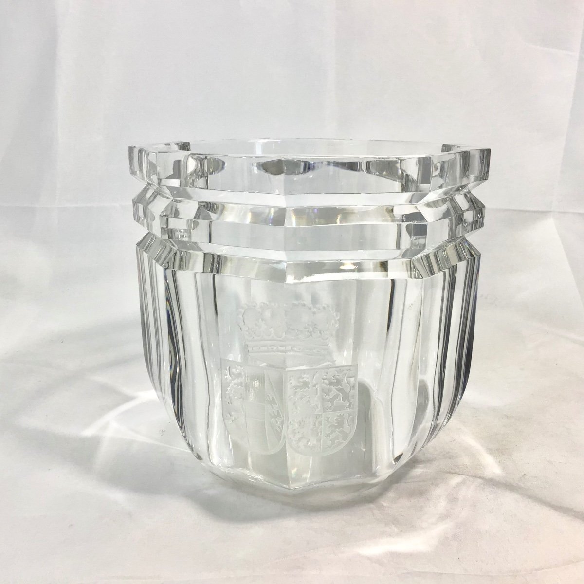 Imperial Provenance Habsburg-lorraine Luxembourg, Art Deco Style Vase, Riedel Crystals -photo-4