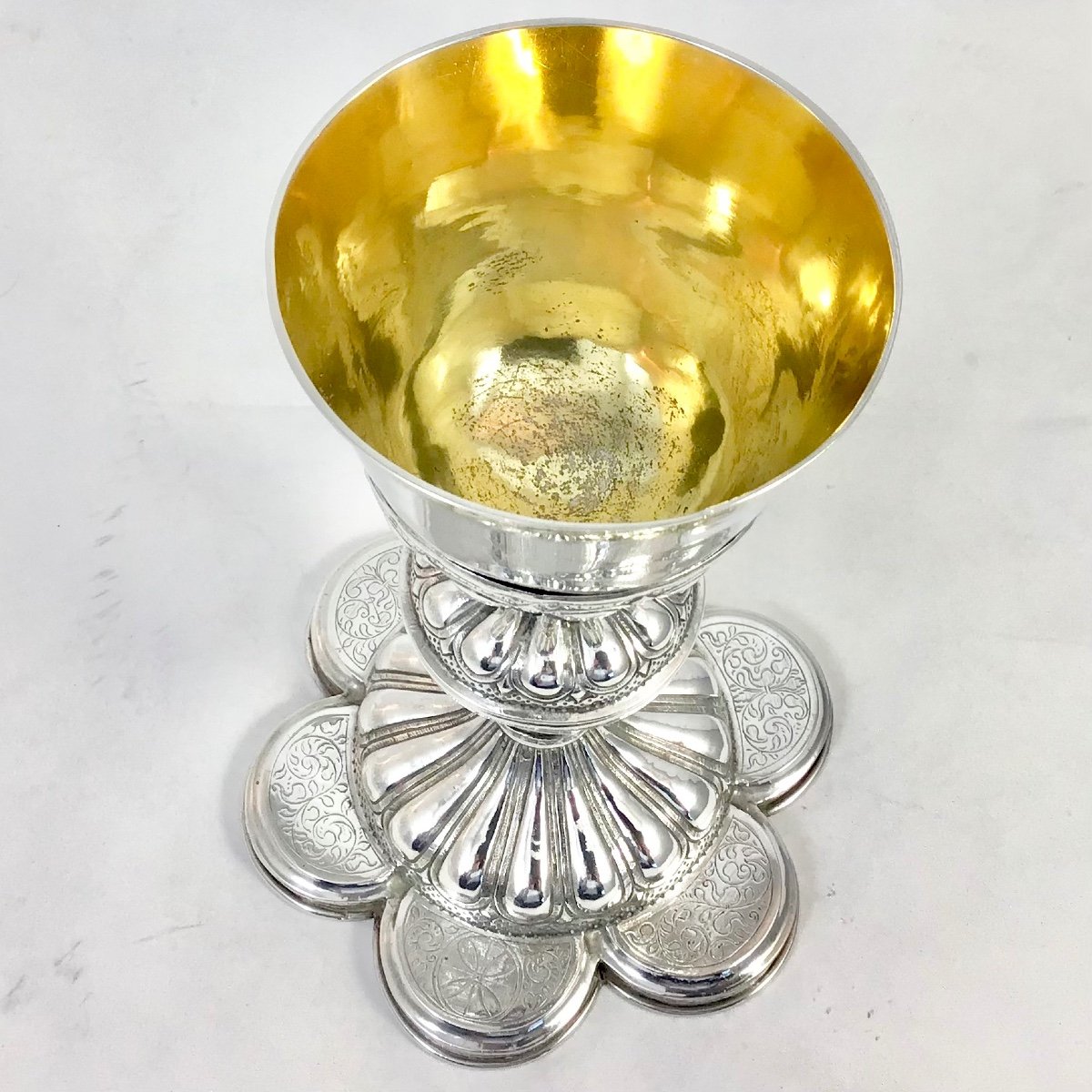 Bruges 1600-1620, Chalice, Solid Silver-photo-3