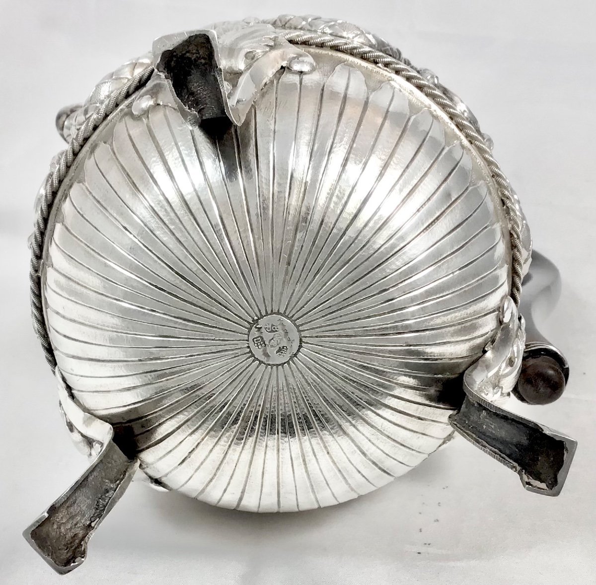 Mons 1780, Giant Louis XVI  Coffee Pot, Solid Silver, Master Marked With A Pear-photo-1