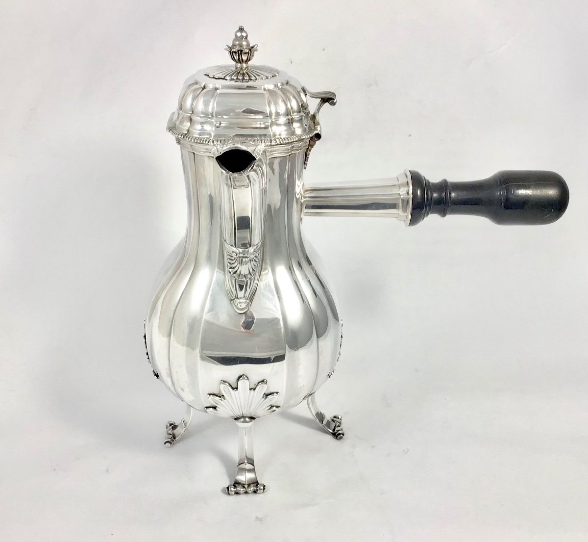 Douai 1757, Large Coffee Pot, Maximilien J. Savary, Sterling Silver -photo-2