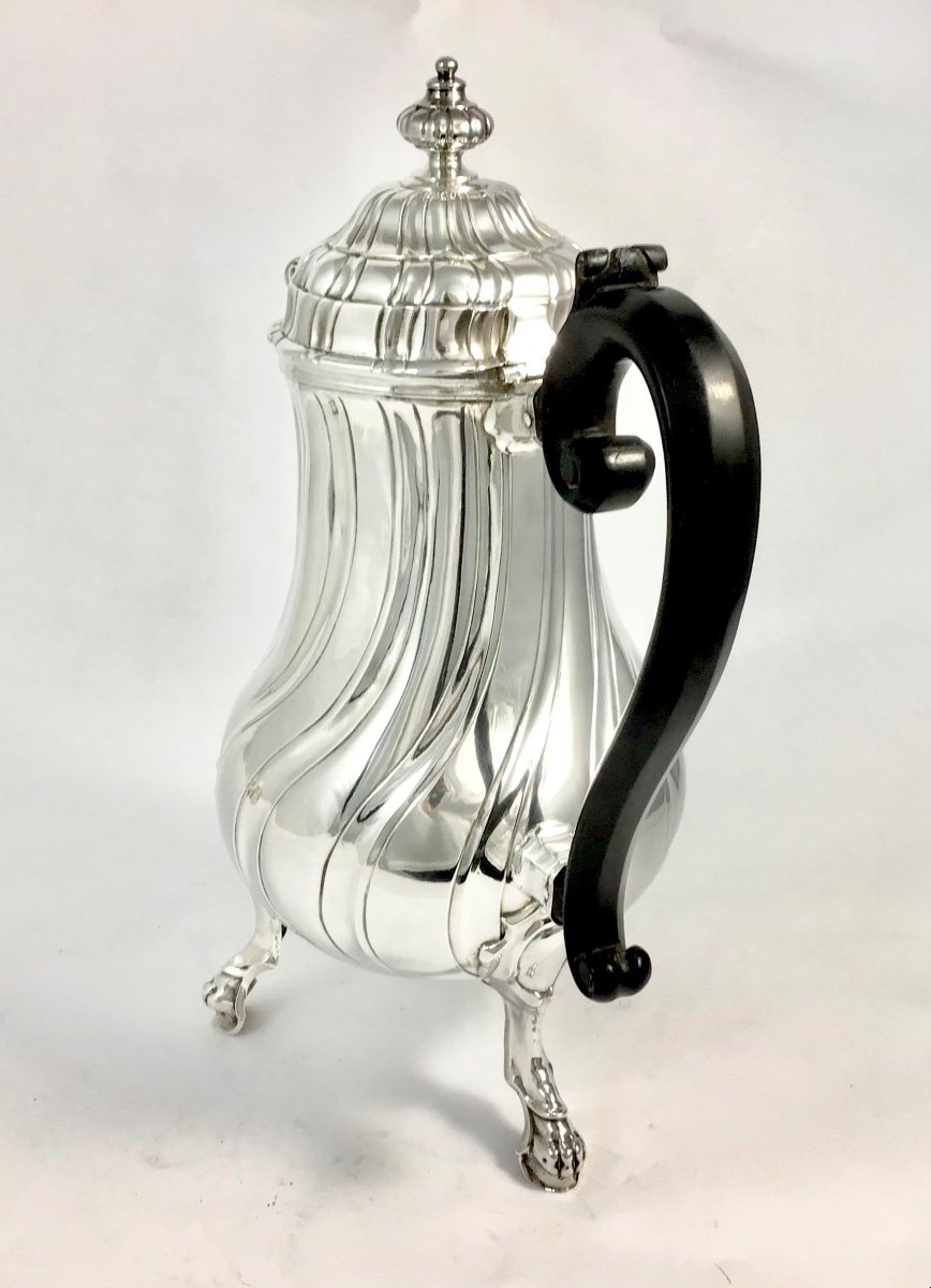 Ghent 1758, Chocolate Maker, Sterling Silver, Pieter Colle Ii, Gent, Chocoladekan Zilver-photo-3