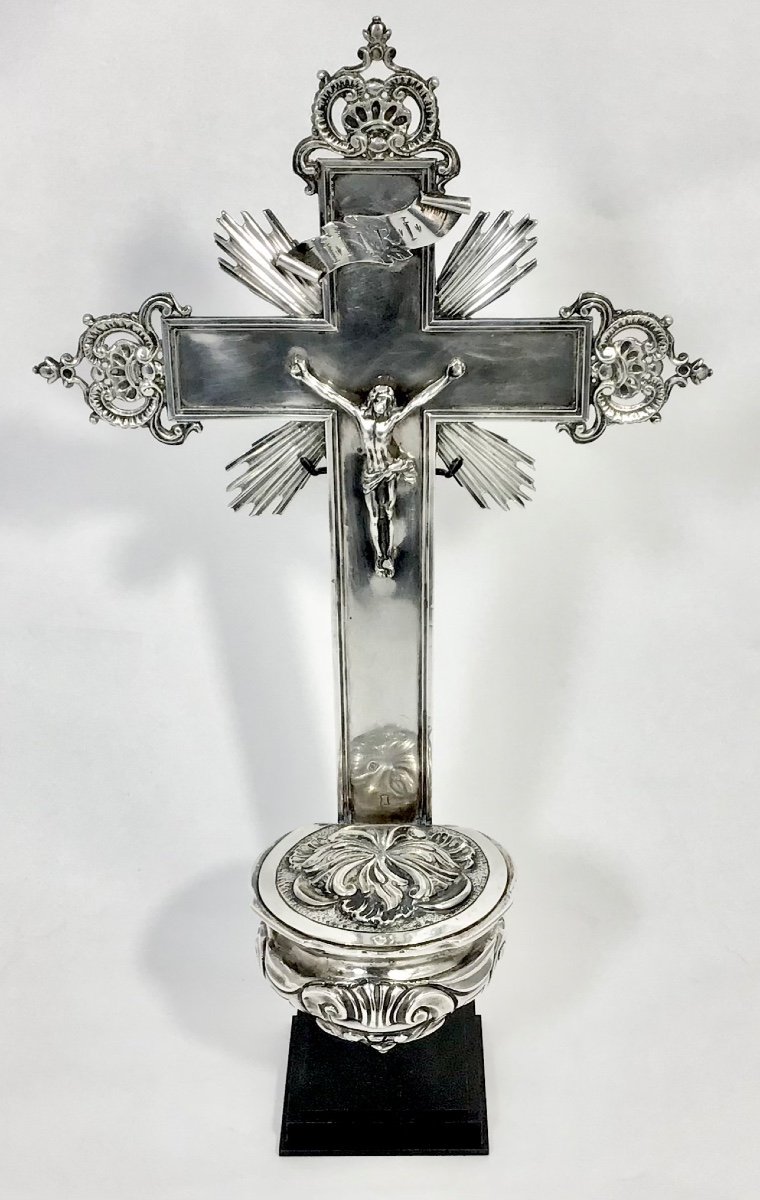 Anvers 1757, Bénitier D’appartement,joseph Van Der Borcht, Argent Massif ,antwerpen Zilver
