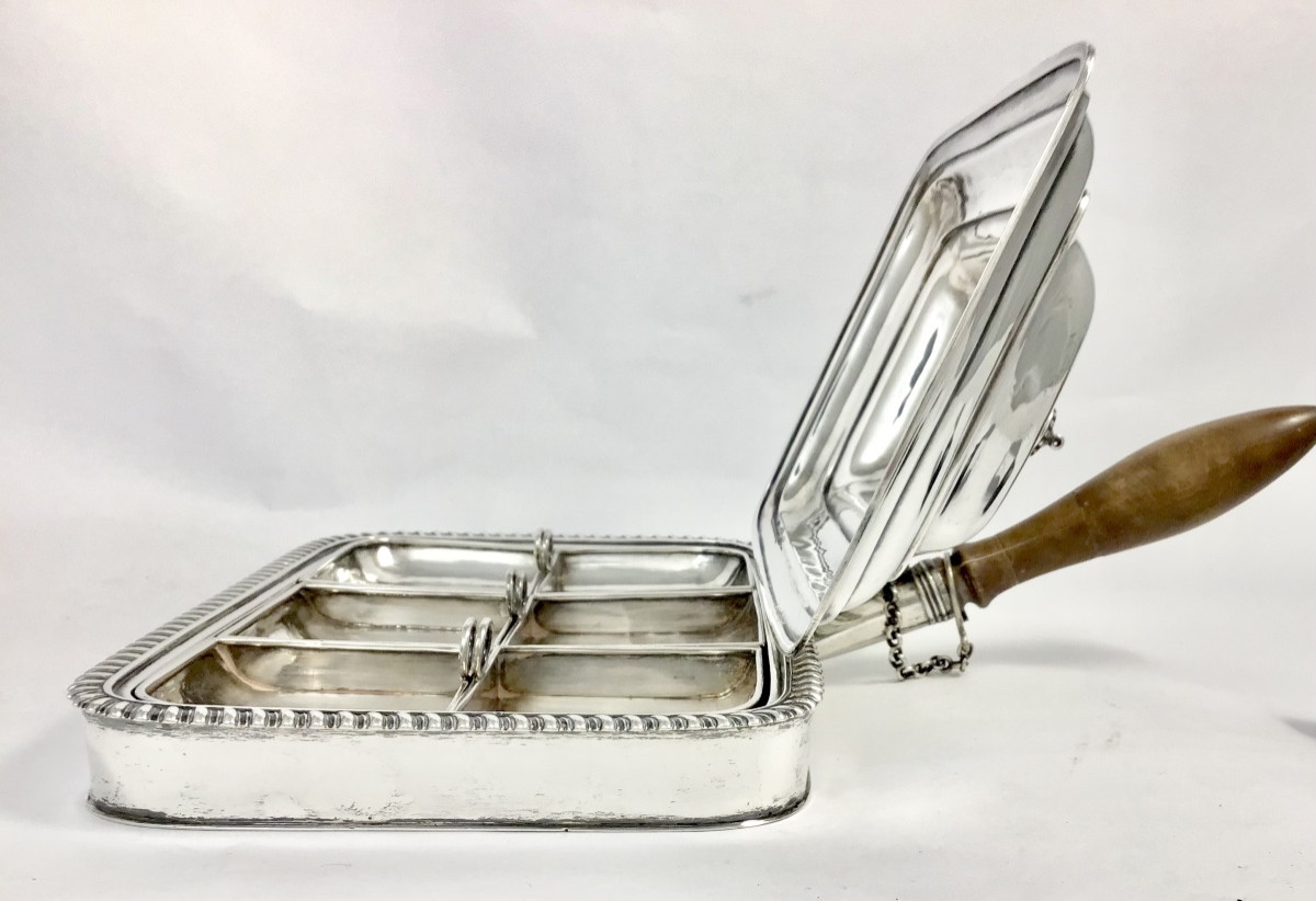 Londres 1820, Légumier à Bain-marie, Lord Balfour, Argent Massif Rebecca Emes-photo-1