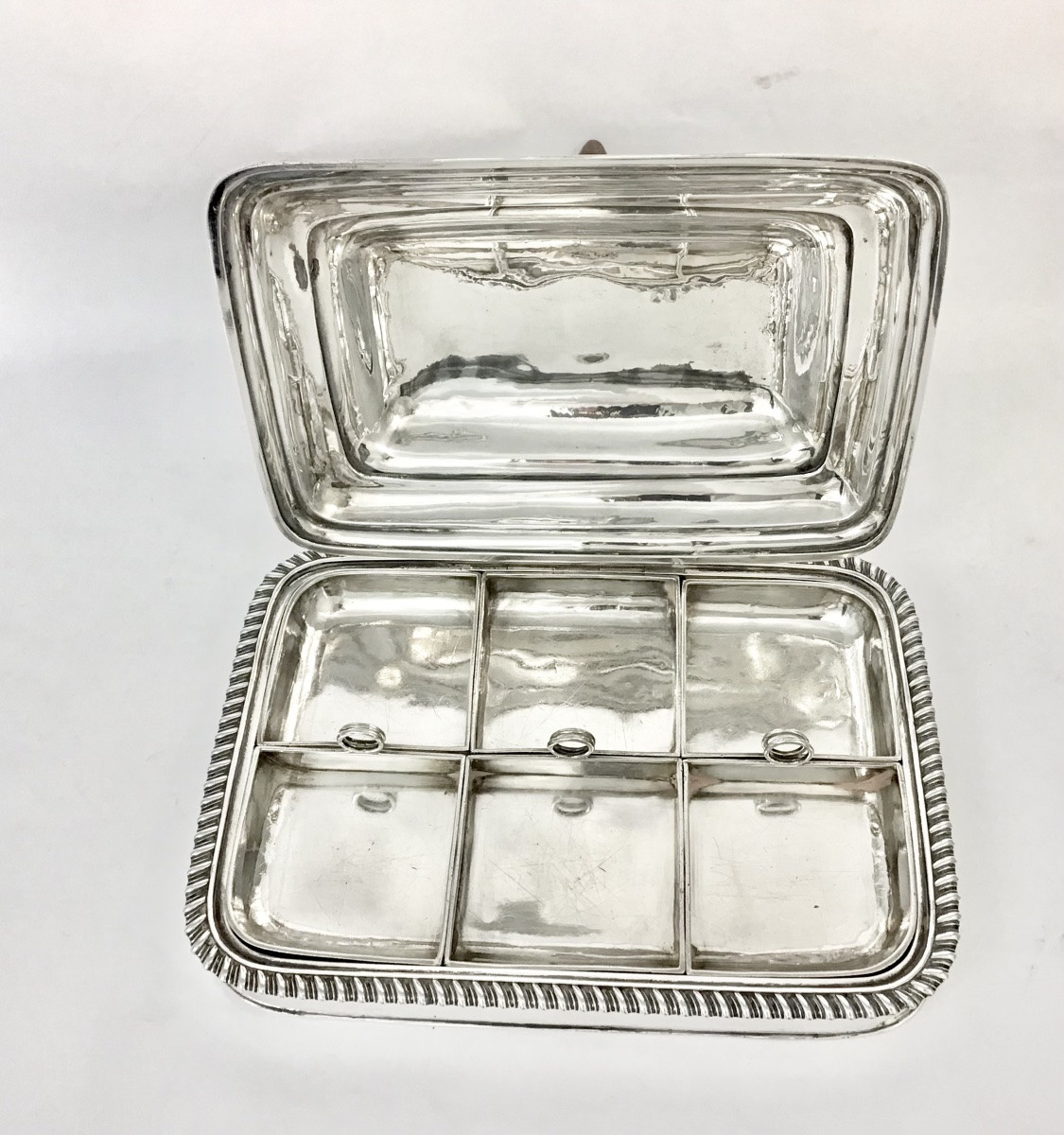 Londres 1820, Légumier à Bain-marie, Lord Balfour, Argent Massif Rebecca Emes-photo-8