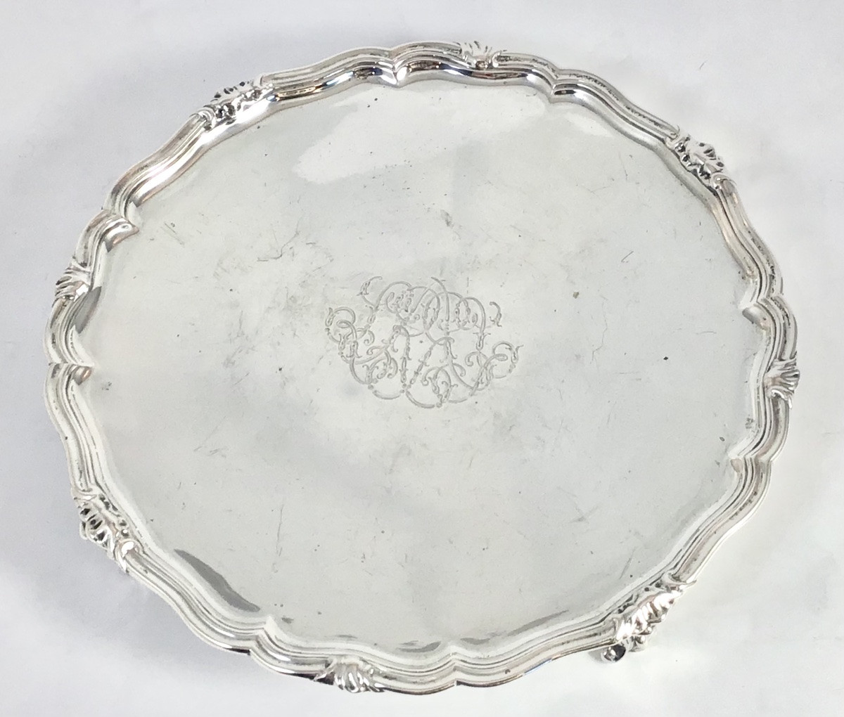 Liège 1760, Flying Plate, Guillaume-rené Lamotte, Solid Silver, Salver  -photo-3