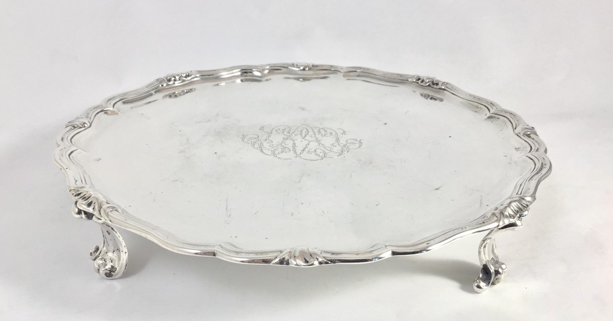 Liège 1760, Flying Plate, Guillaume-rené Lamotte, Solid Silver, Salver  -photo-7