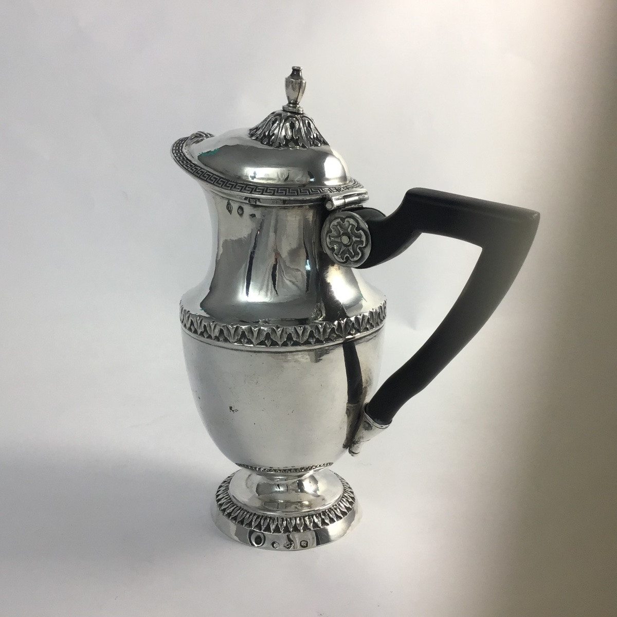 Dunkerque Vers 1820, Argent Massif , Verseuse , Cafetière égoïste ,orfèvre Id -photo-1