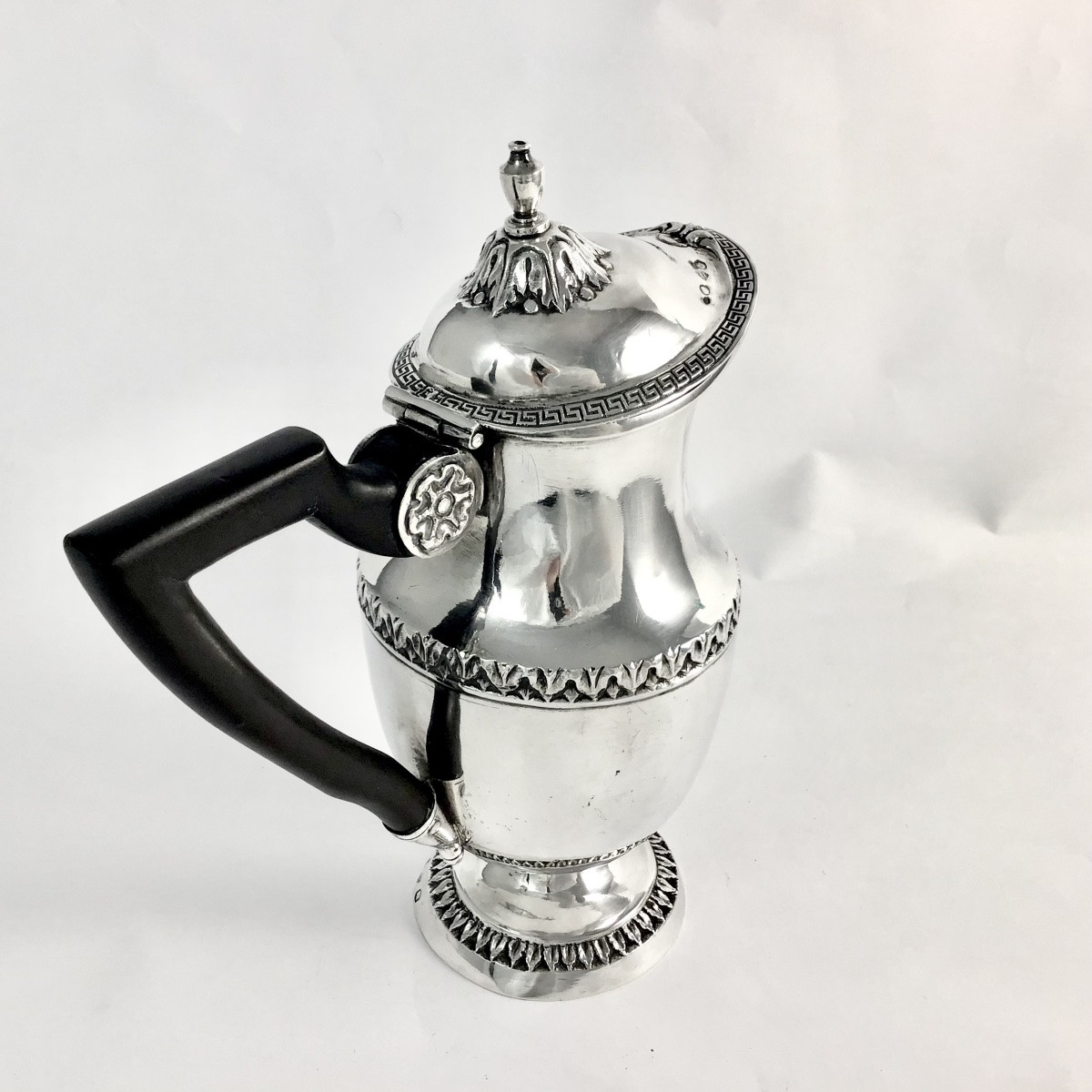 Dunkerque Vers 1820, Argent Massif , Verseuse , Cafetière égoïste ,orfèvre Id -photo-5