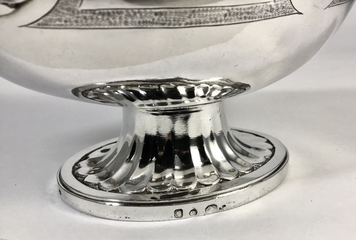 Paris 1782, Pierre Vallières, Saucière Louis XVI En Argent Massif -photo-4