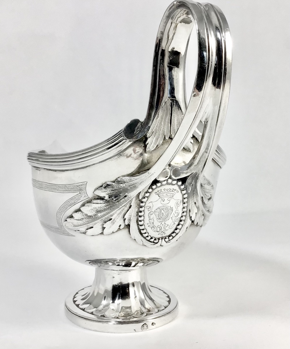 Paris 1782, Pierre Vallières, Saucière Louis XVI En Argent Massif -photo-5
