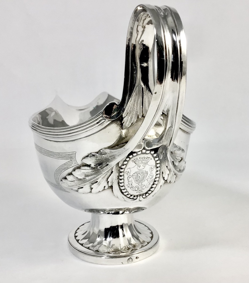 Paris 1782, Pierre Vallières, Saucière Louis XVI En Argent Massif -photo-6