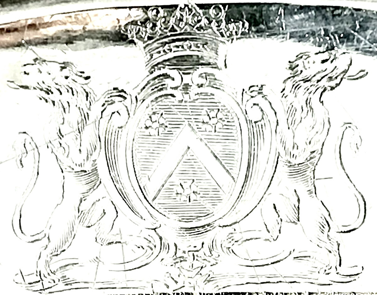 Paris 1761, Oval Dish, Solid Silver, Pierre-nicolas Sommé, De Billeheust Family