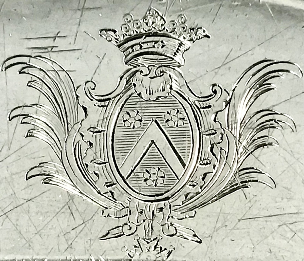 Paris 1773, Plat Ovale , Argent Massif , Antoine Lucas , Famille De Billeheust-photo-3