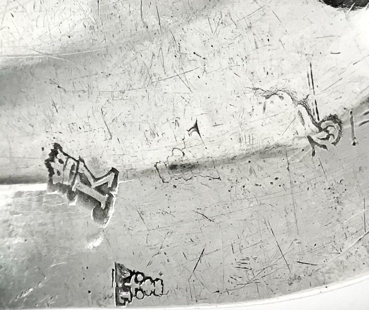 Paris 1773, Plat Ovale , Argent Massif , Antoine Lucas , Famille De Billeheust-photo-4
