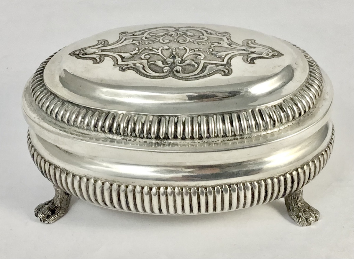 Augsbourg 1710-1720,  Boîte De Toilette En Argent Massif  Régence, Johann Christoph I Treffler -photo-3