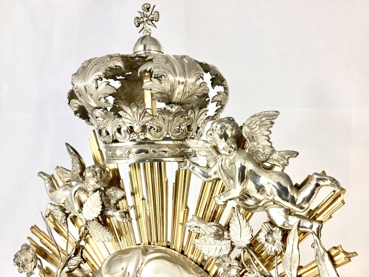 Ghent 1831-1859, Solid Silver, Baroque Monstrance, Monstrance -photo-4