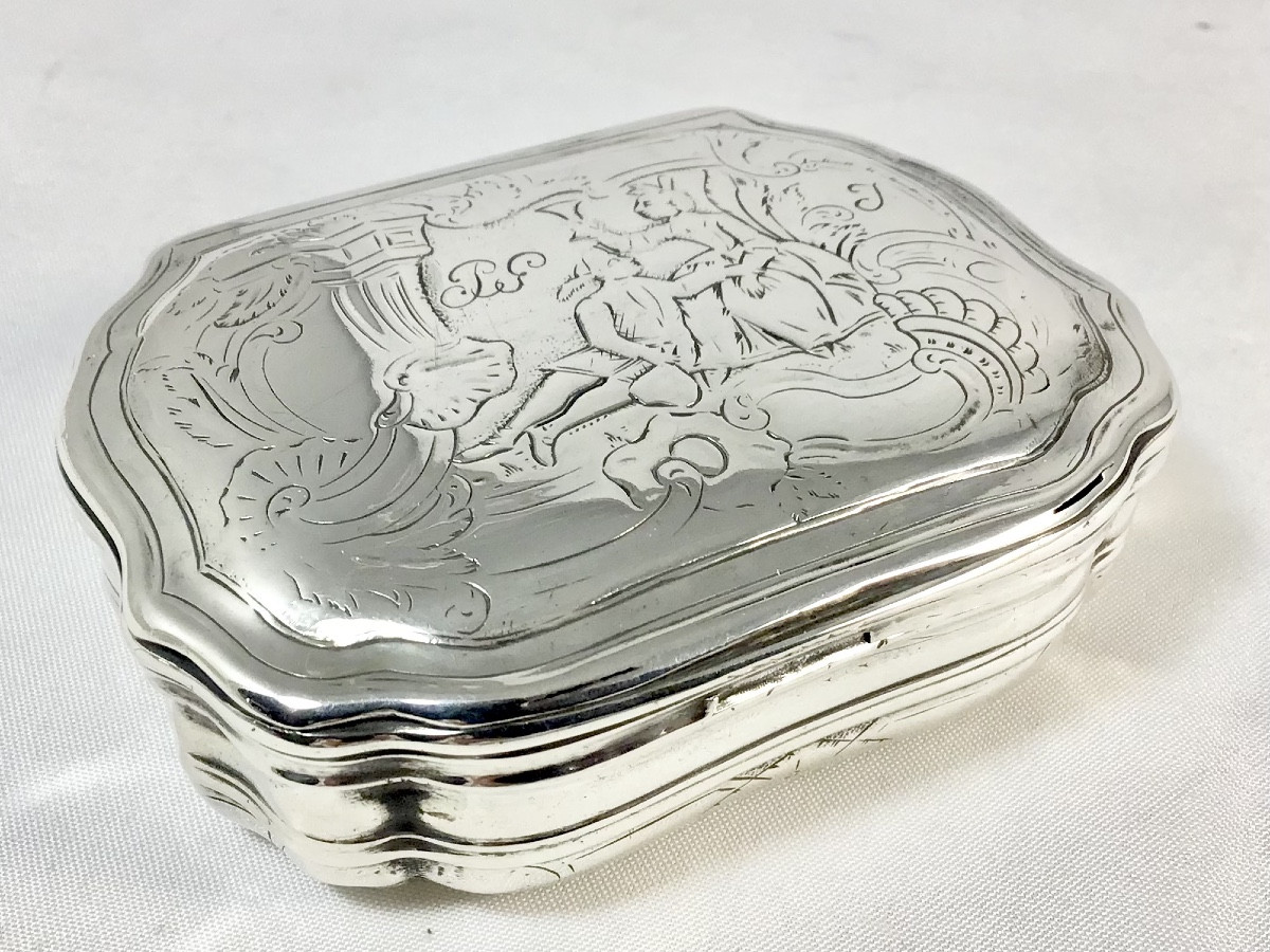 Ath 1747, Boîte à Priser En Argent Et Vermeil, Louis XV