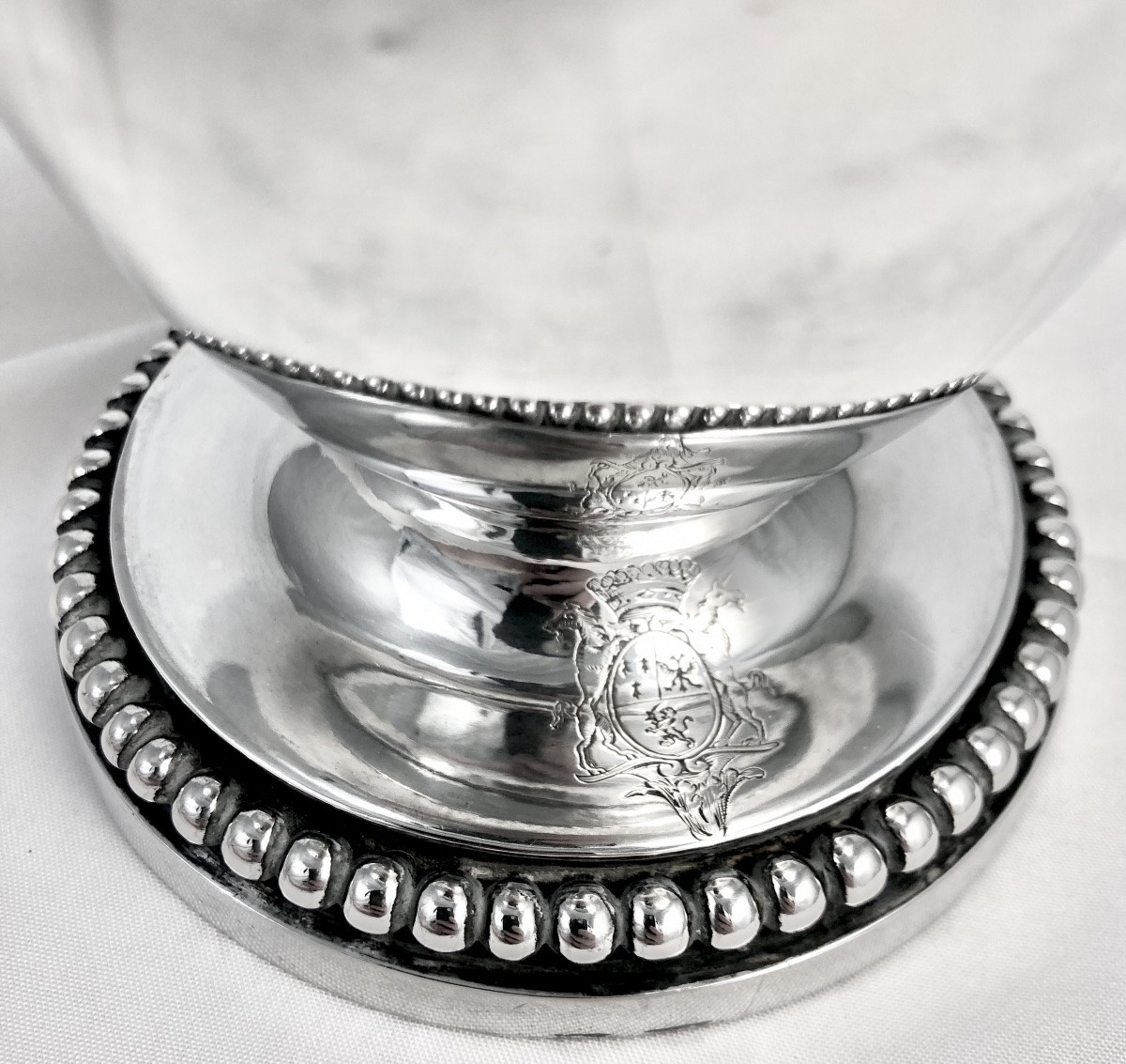 Liège 1784, Sterling Silver, Louis XVI Coffee Pot, Goldsmith Guillaume Dengis-photo-3